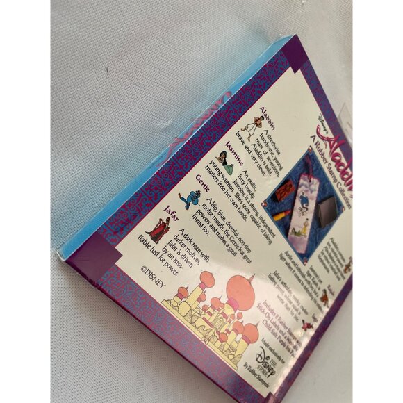 Disneys Aladdin Rubber Stamp Collection Ages 5+ With Stick-On Labels & Washable - Picture 4 of 6
